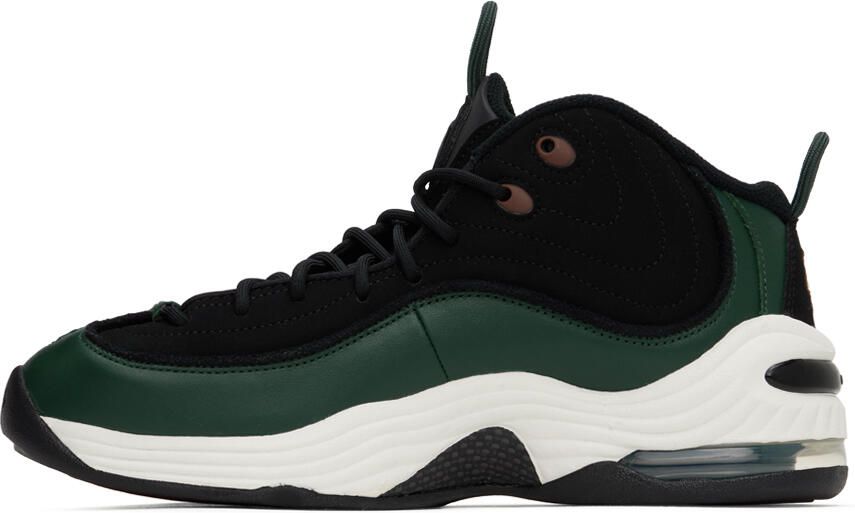 Nike Black & Green Air Penny II Sneakers - Picture 3