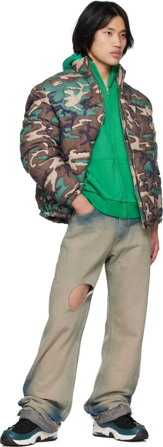 Nike Black & Green Air Penny II Sneakers - Picture 4