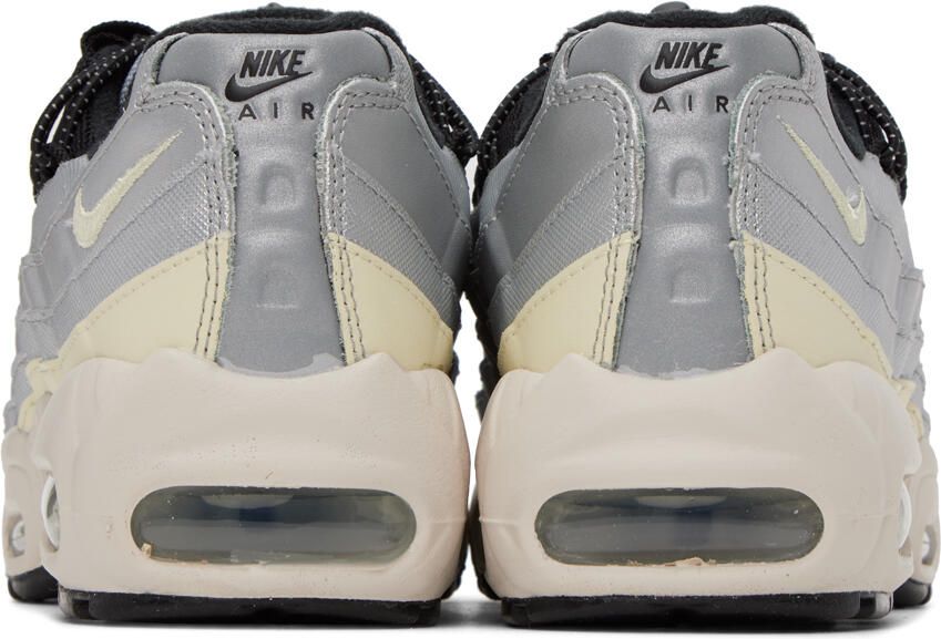 Nike Black & Silver Air Max 95 Sneakers