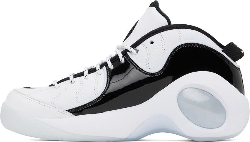 Nike Black & White Air Zoom Flight 95 Sneakers - Picture 3