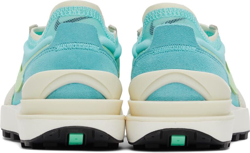 Nike Blue & Green Waffle One Sneakers - Picture 2