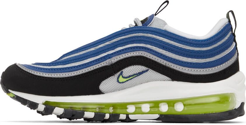 Nike Blue & Yellow Air Max 97 Sneakers - Picture 3