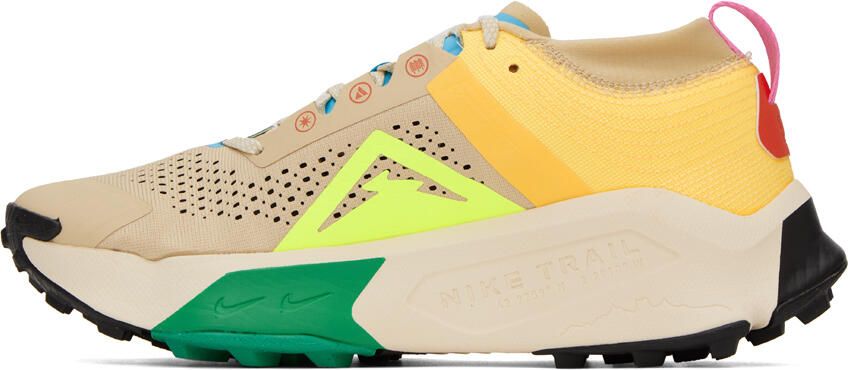 Nike Gold Zegama Sneakers - Picture 3