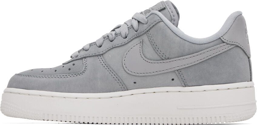 Nike Gray Air Force 1 Premium Sneakers - Picture 3