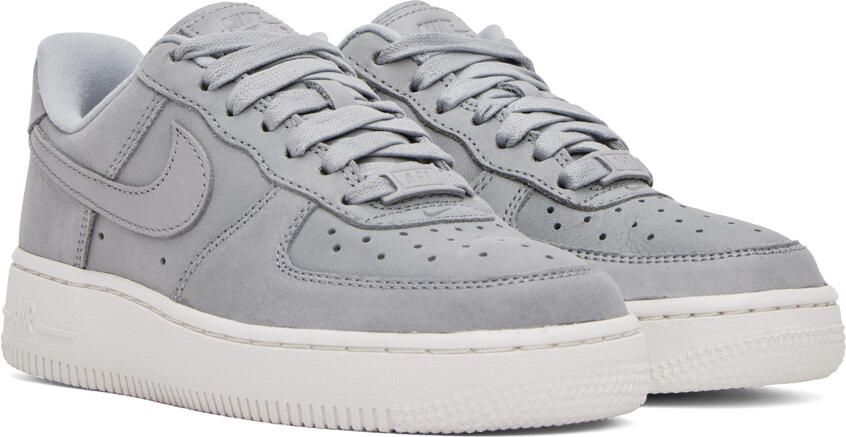Nike Gray Air Force 1 Premium Sneakers - Picture 2