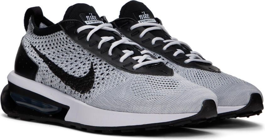 Nike Gray Air Max Flynit Racer Sneakers - Picture 2