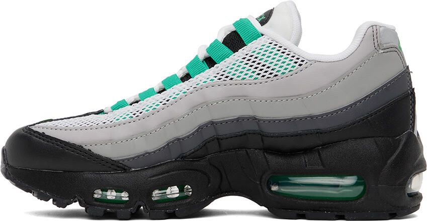 Nike Gray & Green Air Max 95 Sneakers - Picture 3