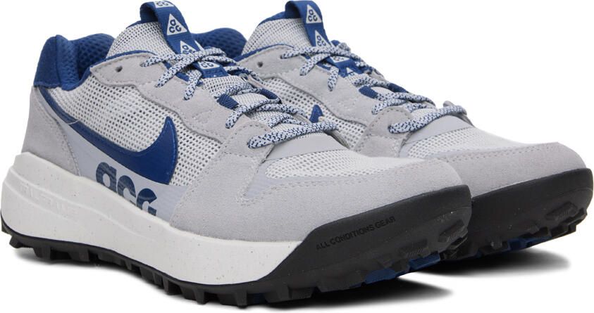 Nike Gray & Navy ACG Lowcate Sneakers - Picture 2