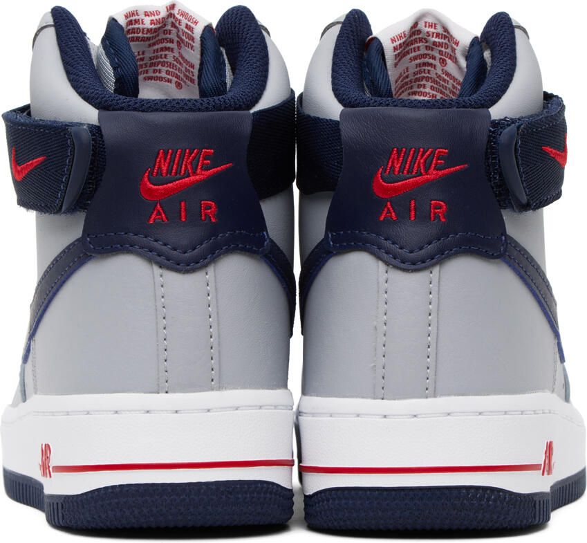 Nike Gray & Navy Air Force 1 High Sneakers