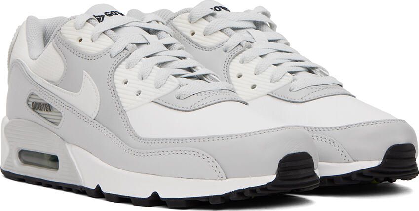 Nike Gray & Off-White Max 90 GTX Sneakers - Picture 2