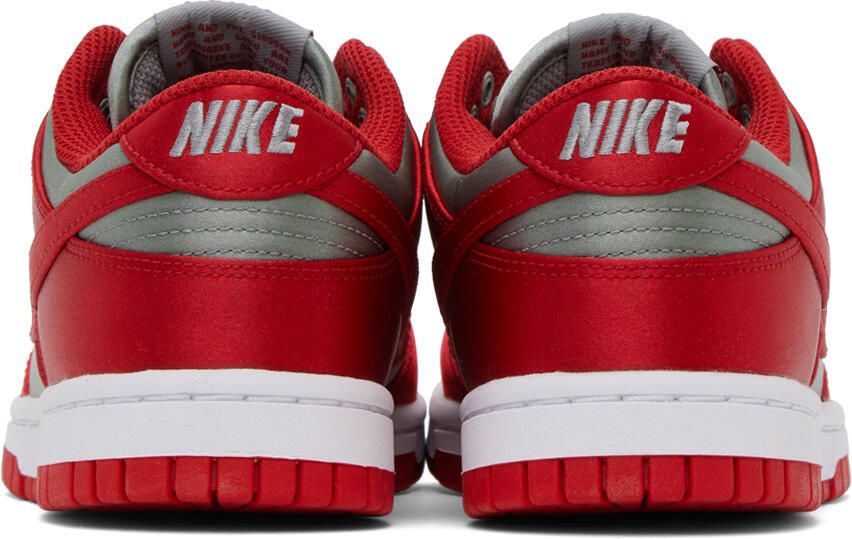 Nike Gray & Red Dunk Low Sneakers