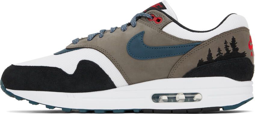 Nike Gray & White Air Max 1 Premium Sneakers - Picture 3