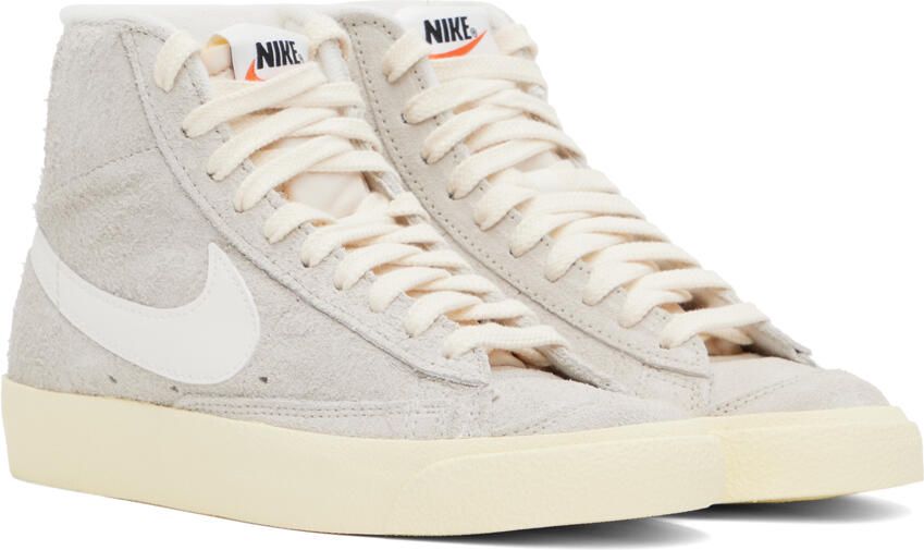 Nike Gray Blazer Mid '77 Vintage Sneakers - Picture 2