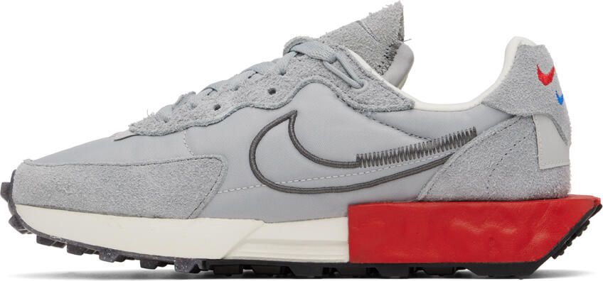 Nike Gray Fontanka Waffle Sneakers - Picture 3