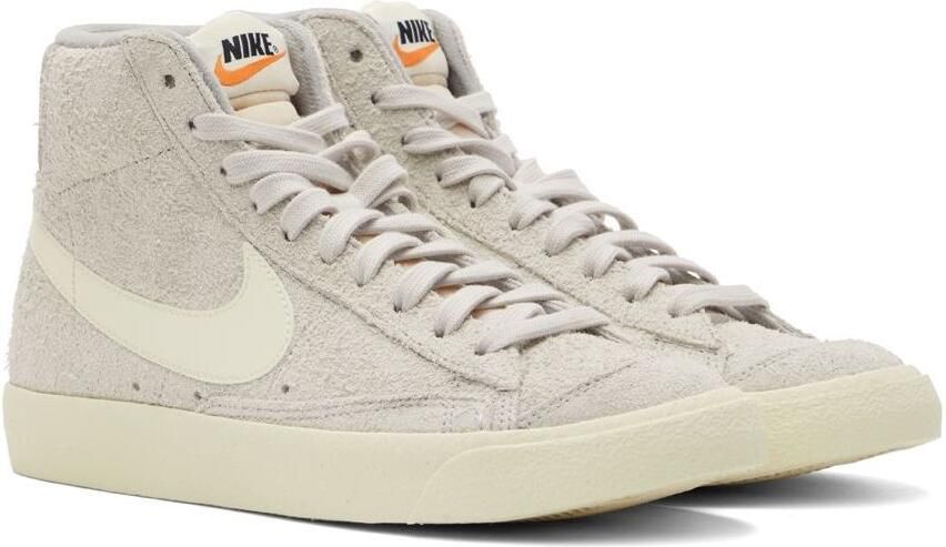 Nike Gray Mid '77 Premium Sneakers - Picture 2