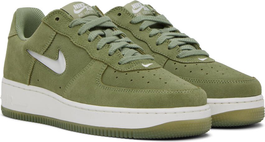 Nike Green Air Force 1 Low Retro Sneakers - Picture 2