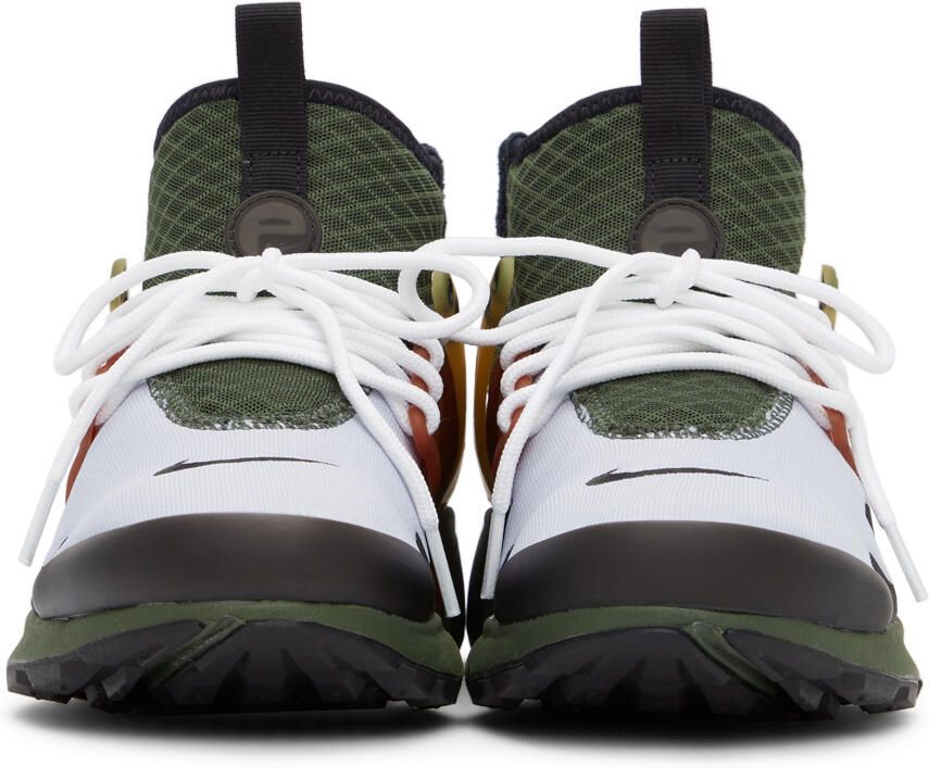 Nike Green & Grey Air Presto Mid Sneakers - Picture 2