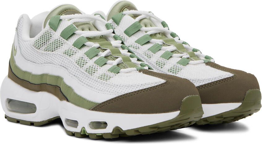 Nike Green & White Air Max 95 Sneakers - Picture 2