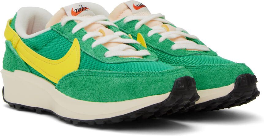 Nike Green Waffle Debut Vintage Sneakers - Picture 2