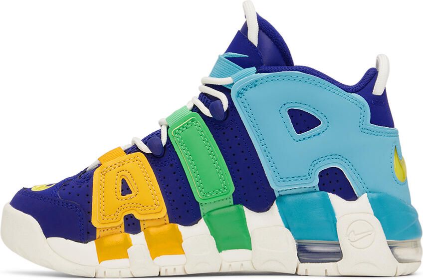 Nike Kids Blue Air More Uptempo Big Kids Sneakers - Picture 2