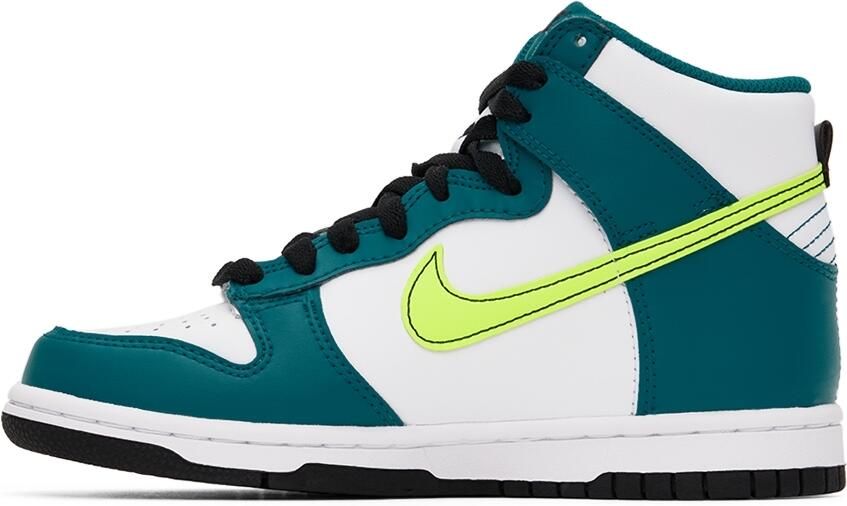 Nike Kids Blue & White Dunk High Big Kids Sneakers - Picture 3