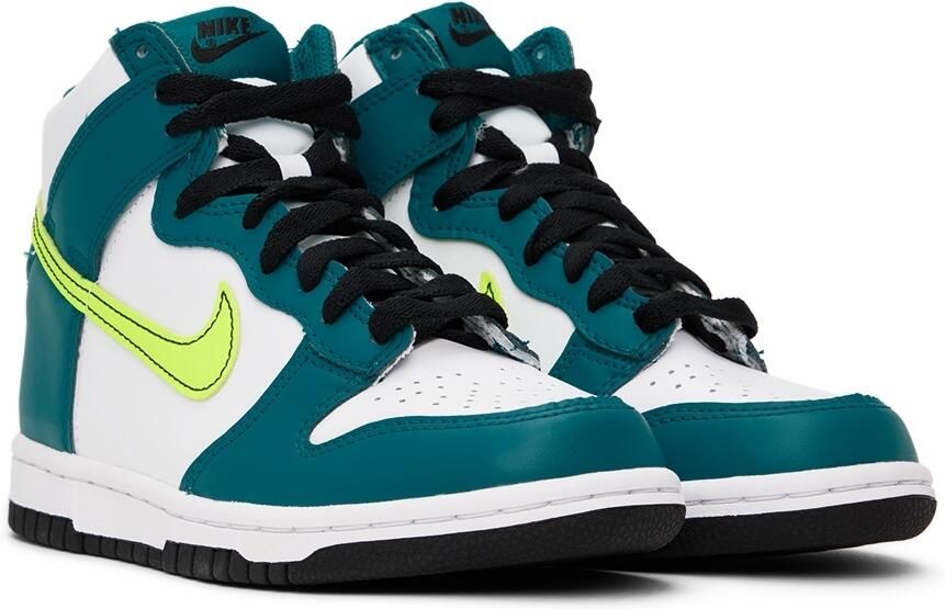 Nike Kids Blue & White Dunk High Little Kids Sneakers - Picture 2