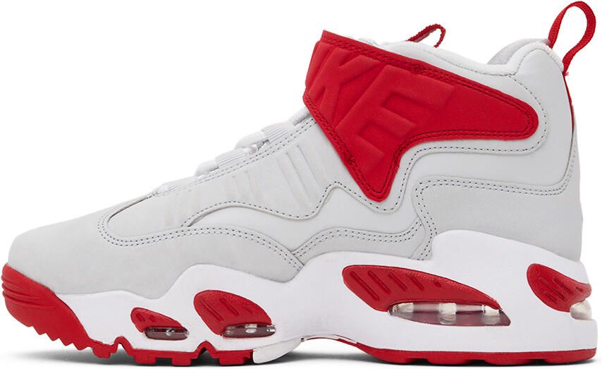 Nike Kids Gray & Red Air Griffey Max 1 Big Kids Sneakers - Picture 3