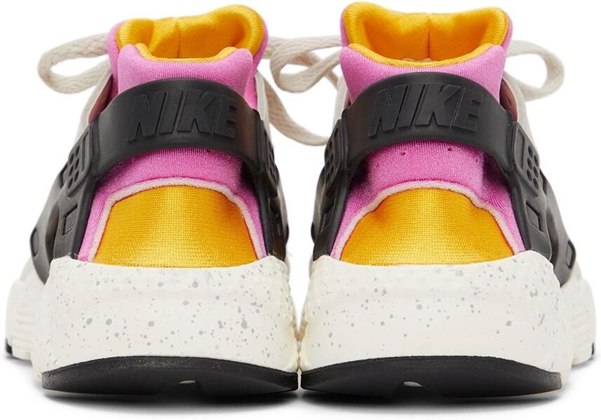 Nike Kids Grey & Pink Huarache Run Big Kids Sneakers