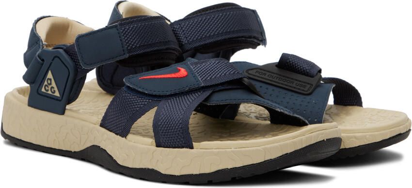 Nike Navy Air Deschutz+ Sandals - Picture 2