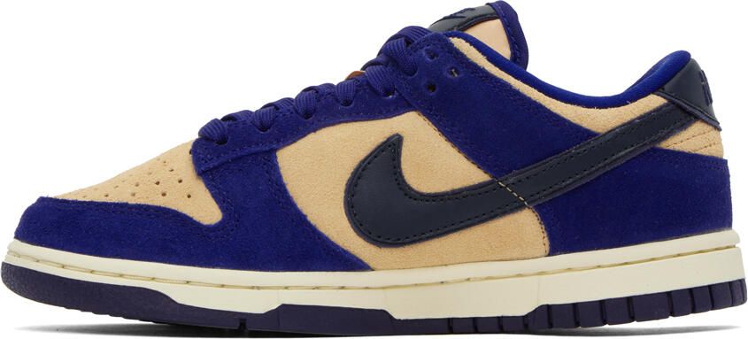 Nike Navy & Off-White Dunk Low Sneakers - Picture 3