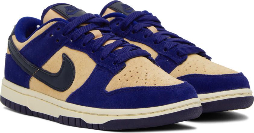 Nike Navy & Off-White Dunk Low Sneakers - Picture 2