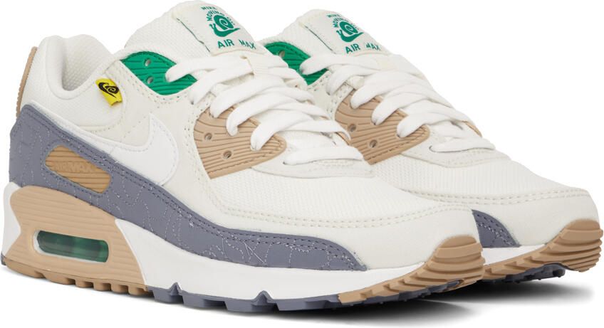 Nike Off-White & Beige Air Max 90 SE Sneakers - Picture 2
