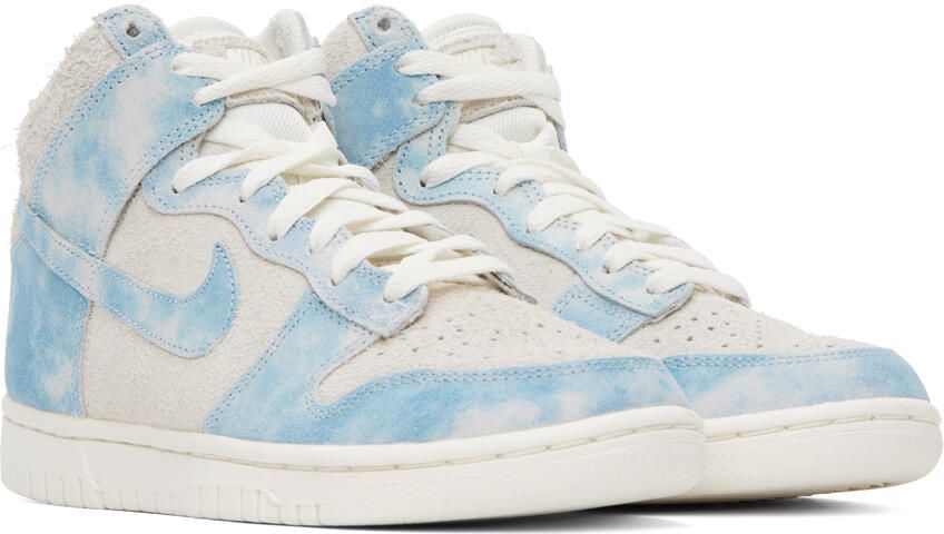 Nike Off-White & Blue Dunk High SE Sneakers - Picture 2