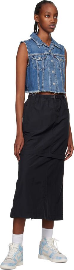 Nike Off-White & Blue Dunk High SE Sneakers - Picture 4