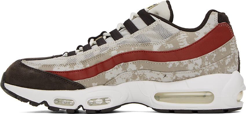 Nike Off-White & Brown Air Max 95 Sneakers - Picture 3