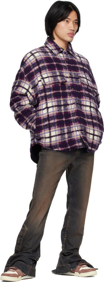 Nike Off-White & Burgundy Air Trainer 1 Sneakers - Picture 4