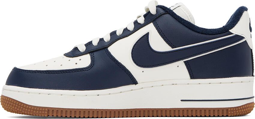 Nike Off-White & Navy Air Force 1 '07 Sneakers - Picture 3