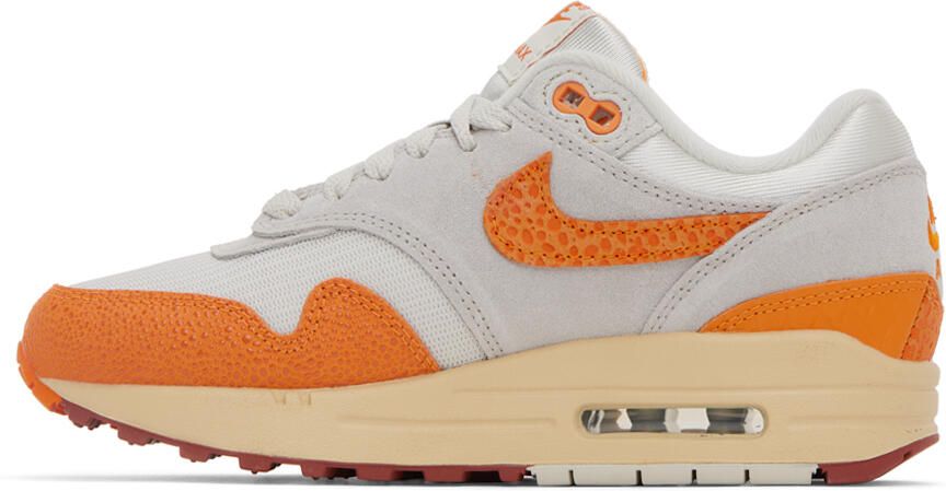Nike Orange & Gray Air Max 1 Sneakers - Picture 3