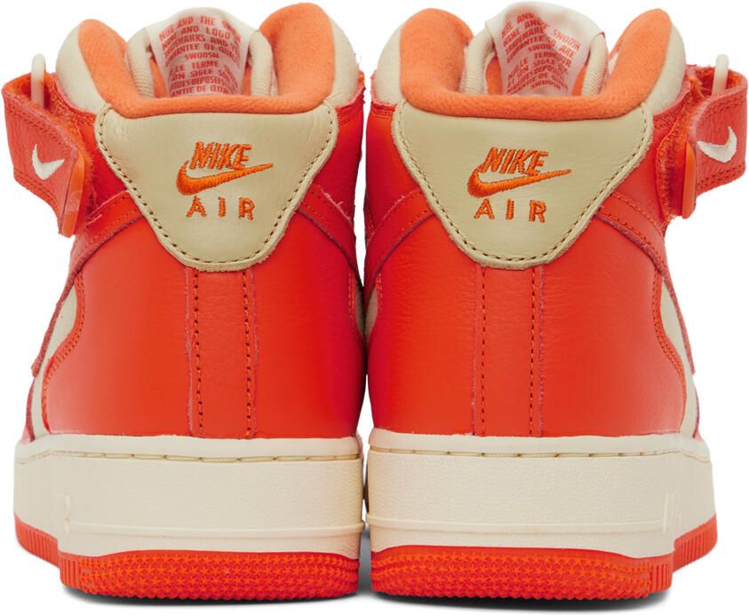 Nike Orange & Khaki Air Force 1 '07 LX NBHD Sneakers - Picture 1