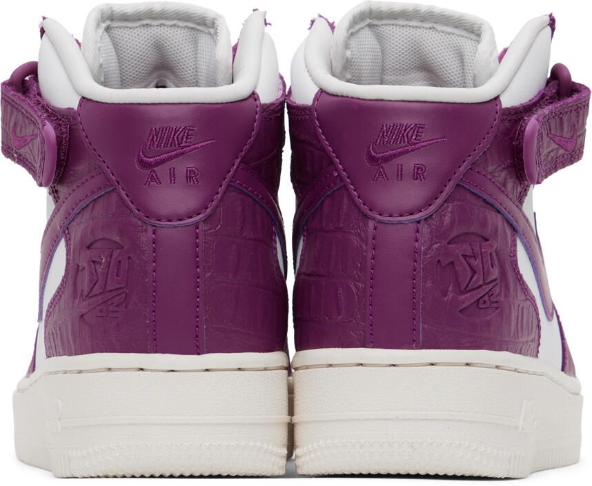 Nike Purple & White Air Force 1 '07 Sneakers