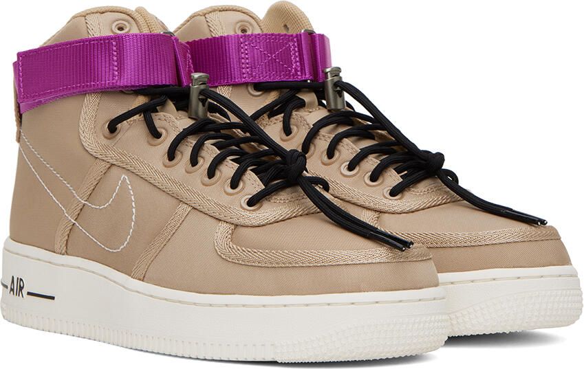 Nike Tan Air Force 1 High '07 LV8 Sneakers - Picture 2
