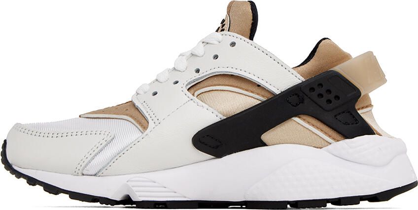 Nike White & Beige Air Huarache Sneakers - Picture 3