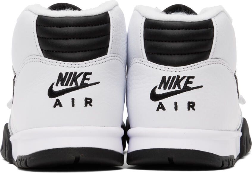 Nike White & Black Air Trainer 1 Sneakers