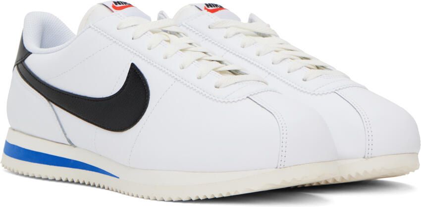 Nike White & Black Cortez Sneakers - Picture 2