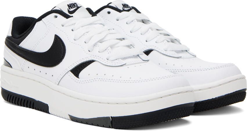 Nike White & Black Gamma Force Sneakers - Picture 2