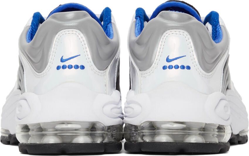 Nike White & Blue Air Tuned Max Sneakers - Picture 2