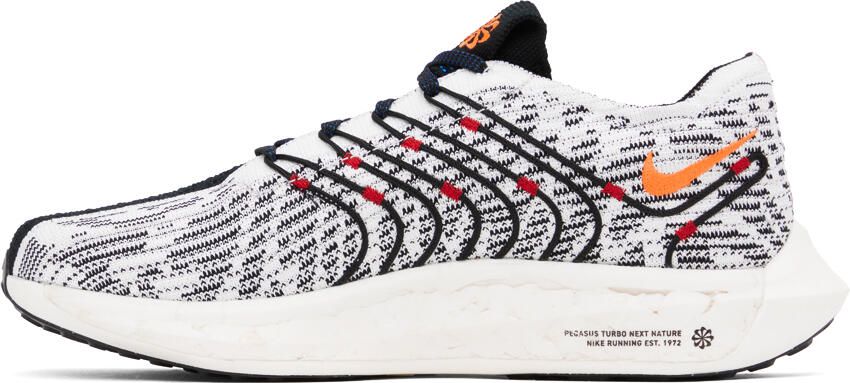 Nike White & Blue Pegasus Turbo Next Nature Sneakers - Picture 3