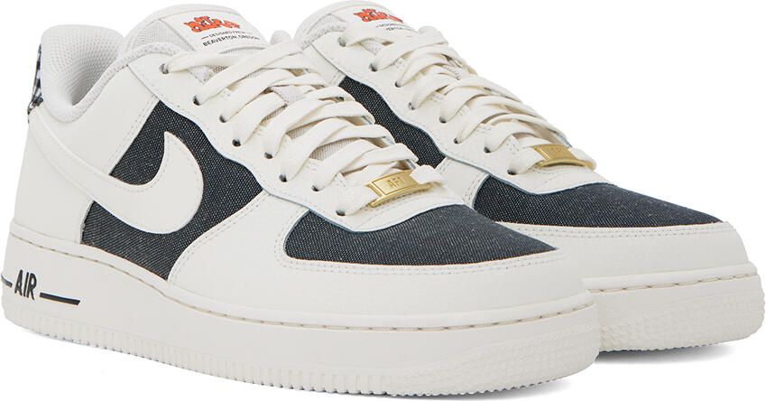 Nike White & Gray Air Force 1 '07 Sneakers - Picture 2