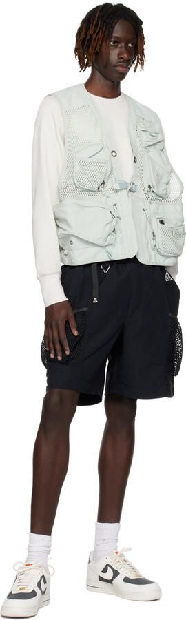 Nike White & Gray Air Force 1 '07 Sneakers - Picture 4