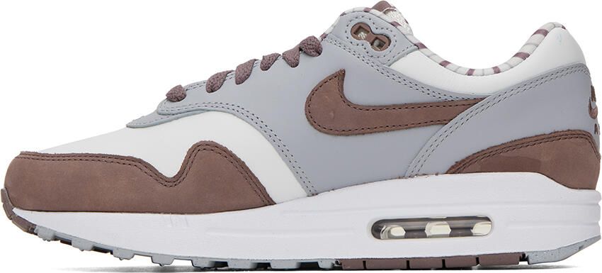 Nike White & Brown Air Max 1 Shima Sneakers - Picture 5